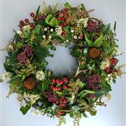 Textured woodland wreath 