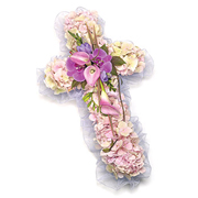 Small Cross Pink and Lilac