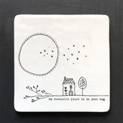 Coaster Square Twig - Favourite place