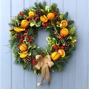 Winter fruit wreath