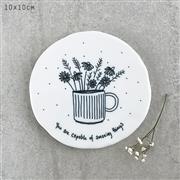 Coaster Round Flowers in mug - You are capable of amazing things