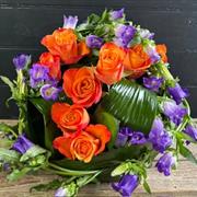 Purple and Orange Posy